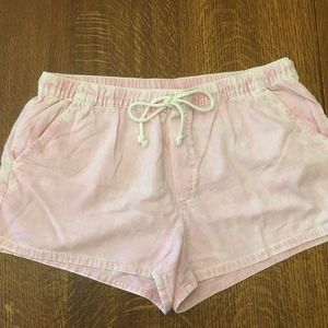 Aerie Pink Acid Wash Shorts Sz XL